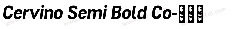 Cervino Semi Bold Co字体转换